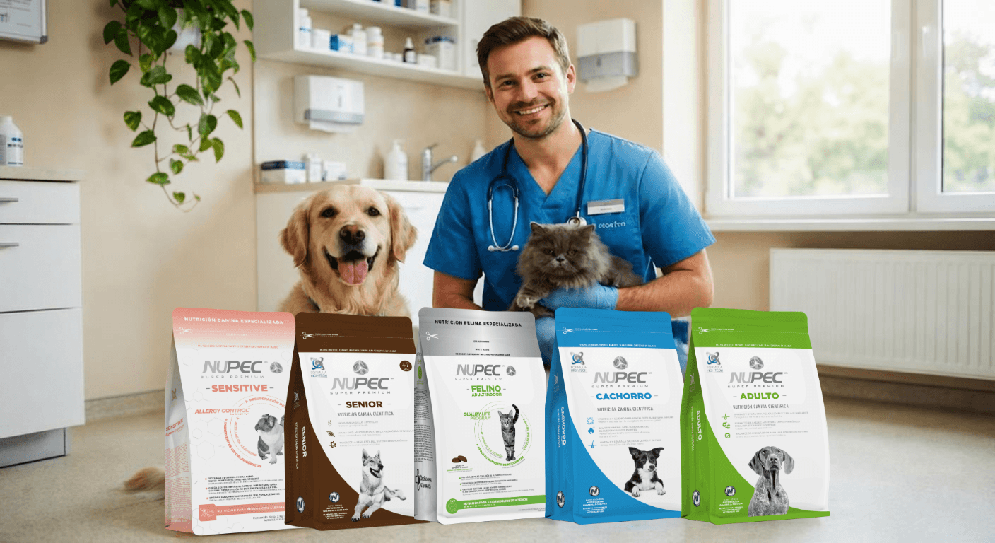 Perros y gatos de distintas razas