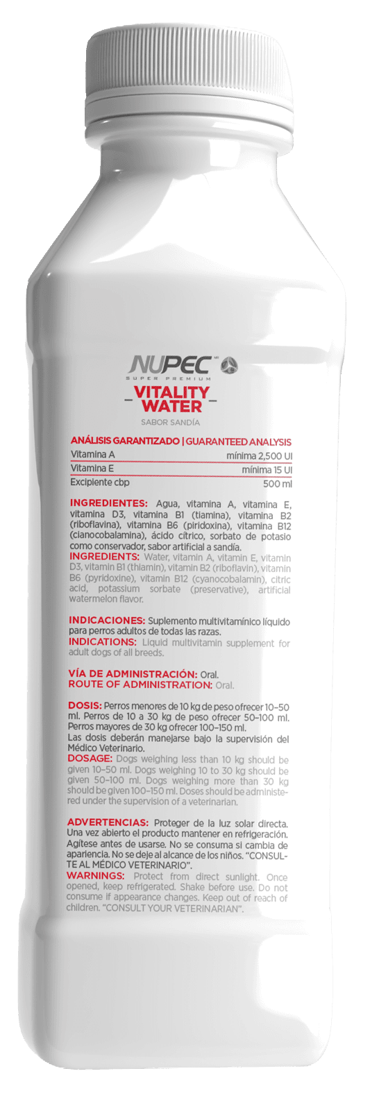 Vitality Water Sandia Back